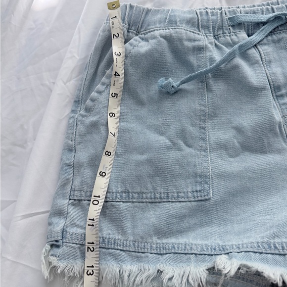 Light Blue Drawstring shorts - Picture 2 of 6